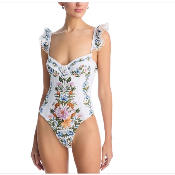 Farm Bloom Women's One-Pice Swim suit Multicolor Size XL 10380
